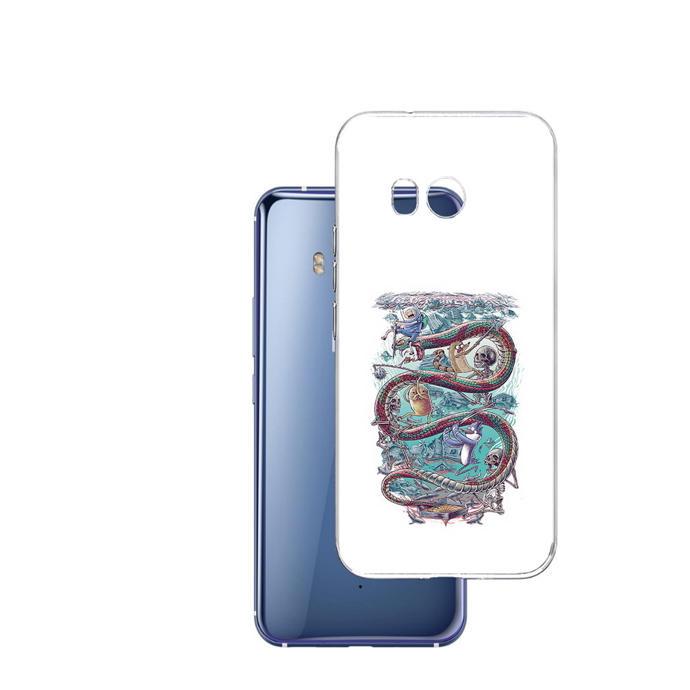 

Чехол MyPads Tocco для HTC U11 время приключений страшилка, Прозрачный, Tocco