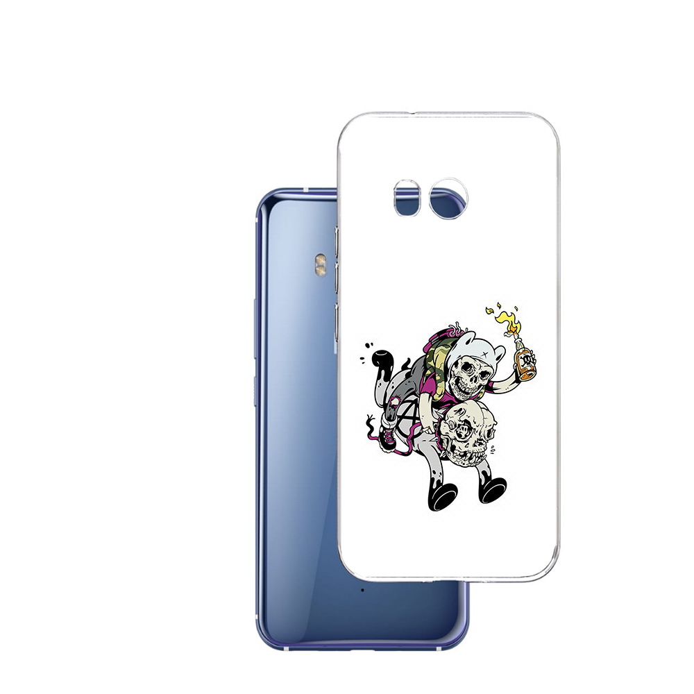 

Чехол MyPads Tocco для HTC U11 время приключений скелеты, Прозрачный, Tocco