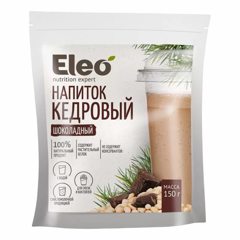 фото Напиток кедровый шоколадный eleo 150г