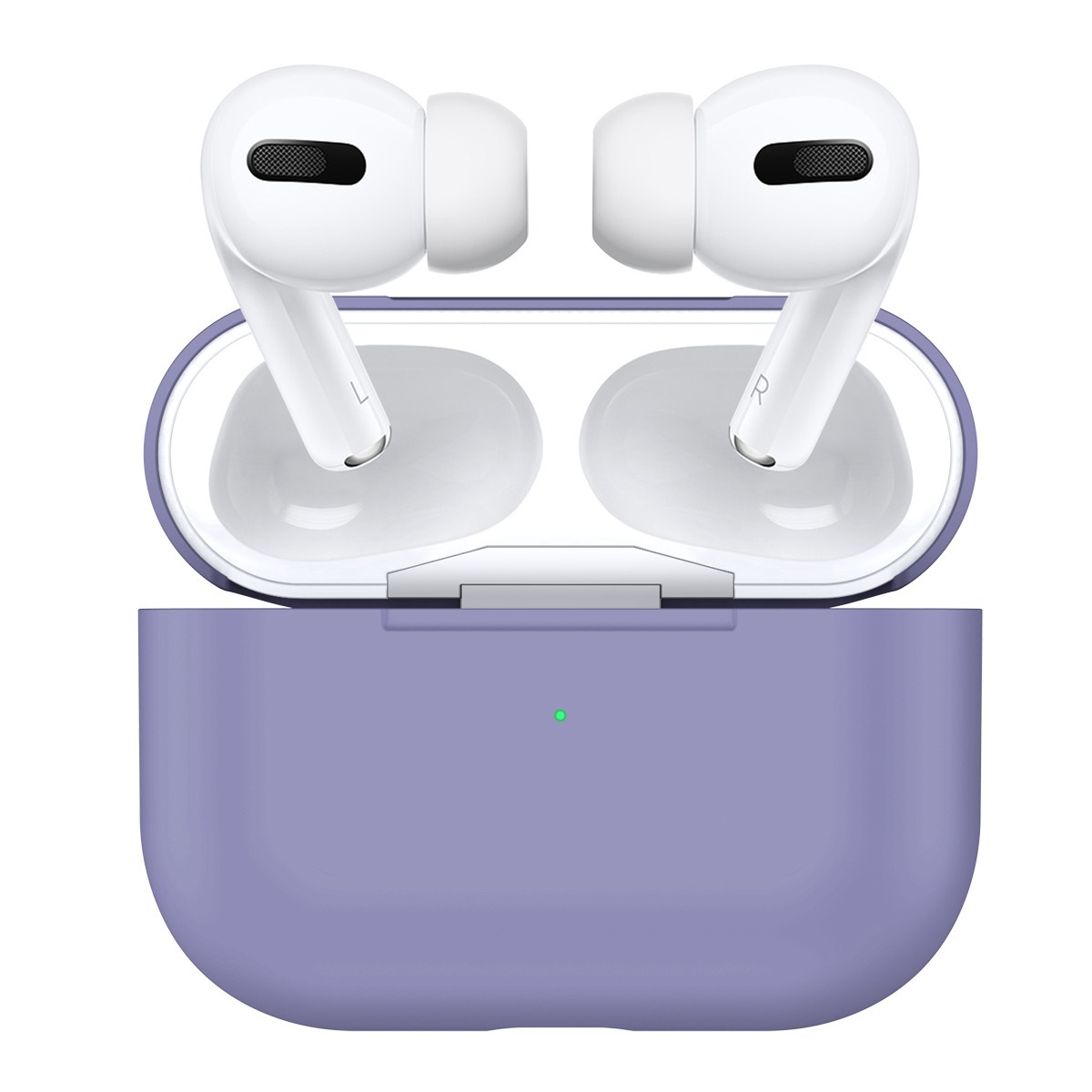 

Чехол силиконовый для Airpods Pro (9), лавандовый, A+