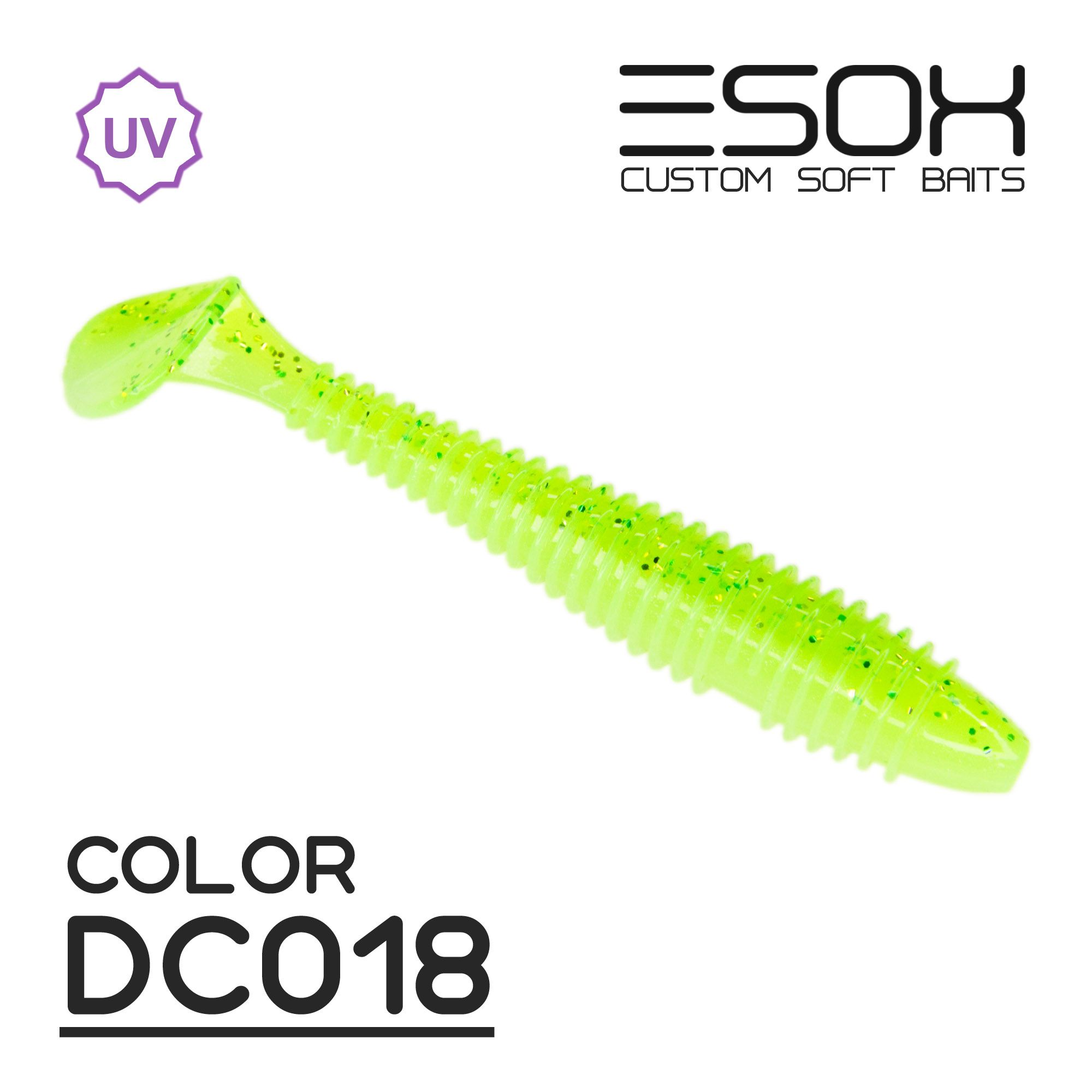 

Силиконовая приманка Esox Swinky Fat 84 мм цвет dc018 5 шт, Разноцветный, Sheasy