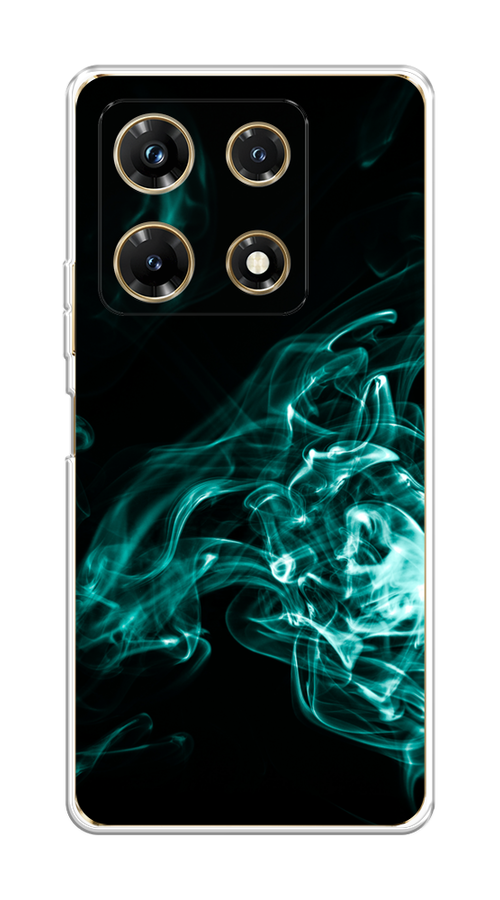 

Чехол на Infinix Note 30 Pro "Дым", Бирюзовый;черный;голубой, 3104550-3