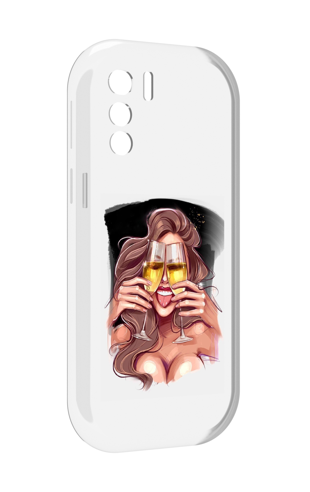 

Чехол MyPads любительница-шампанского-модель женский для UleFone Note 13P, Прозрачный, Tocco