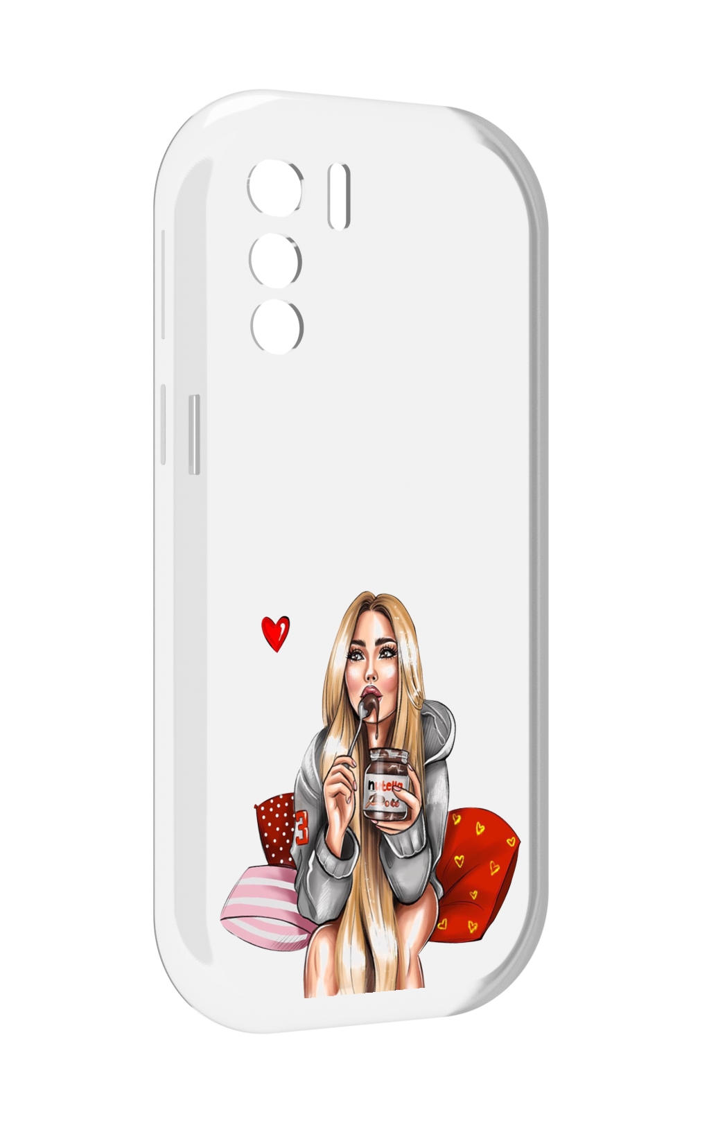 

Чехол MyPads любительница-нутеллы женский для UleFone Note 13P, Прозрачный, Tocco