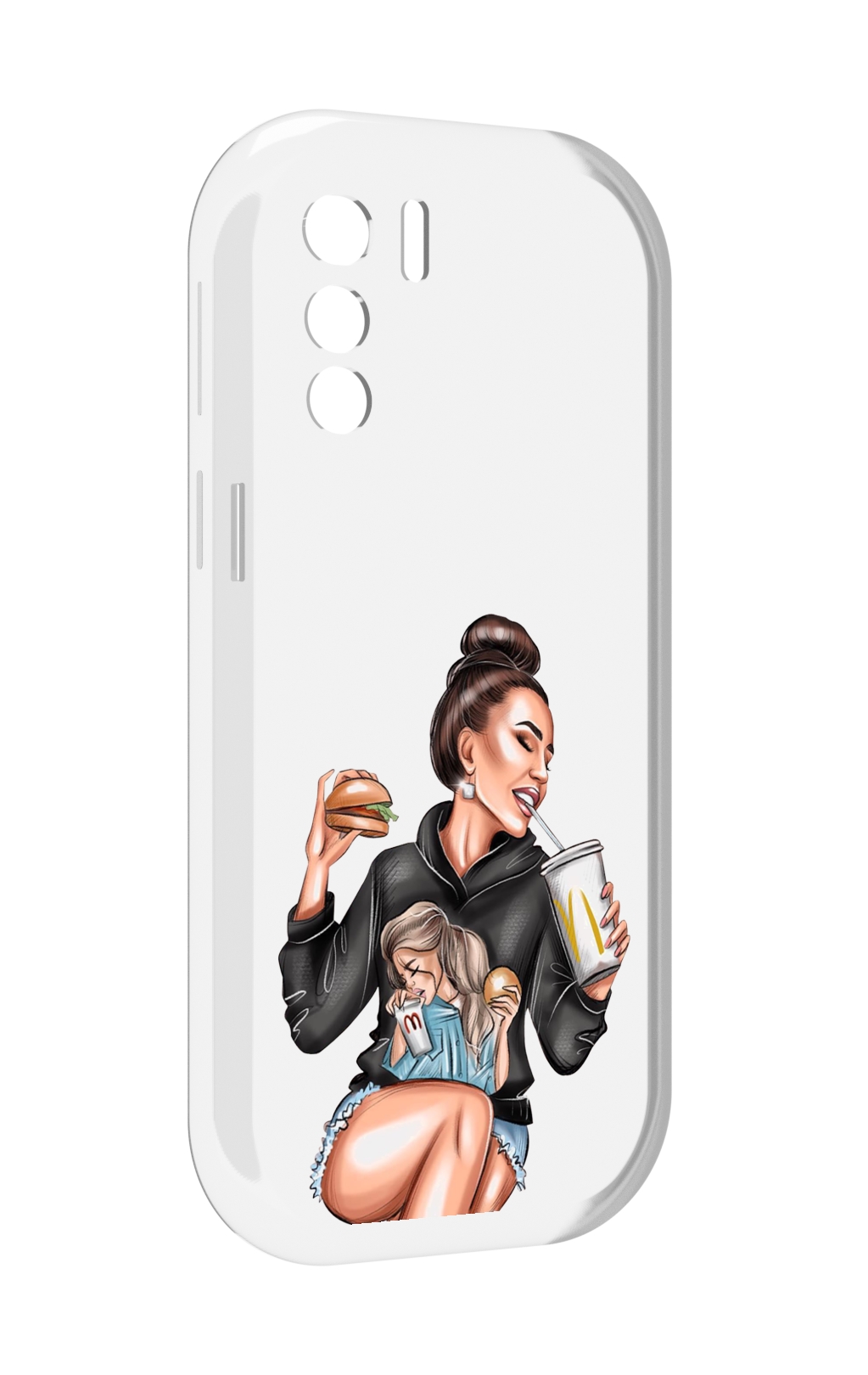 

Чехол MyPads любительница-макдональдс женский для UleFone Note 13P, Прозрачный, Tocco