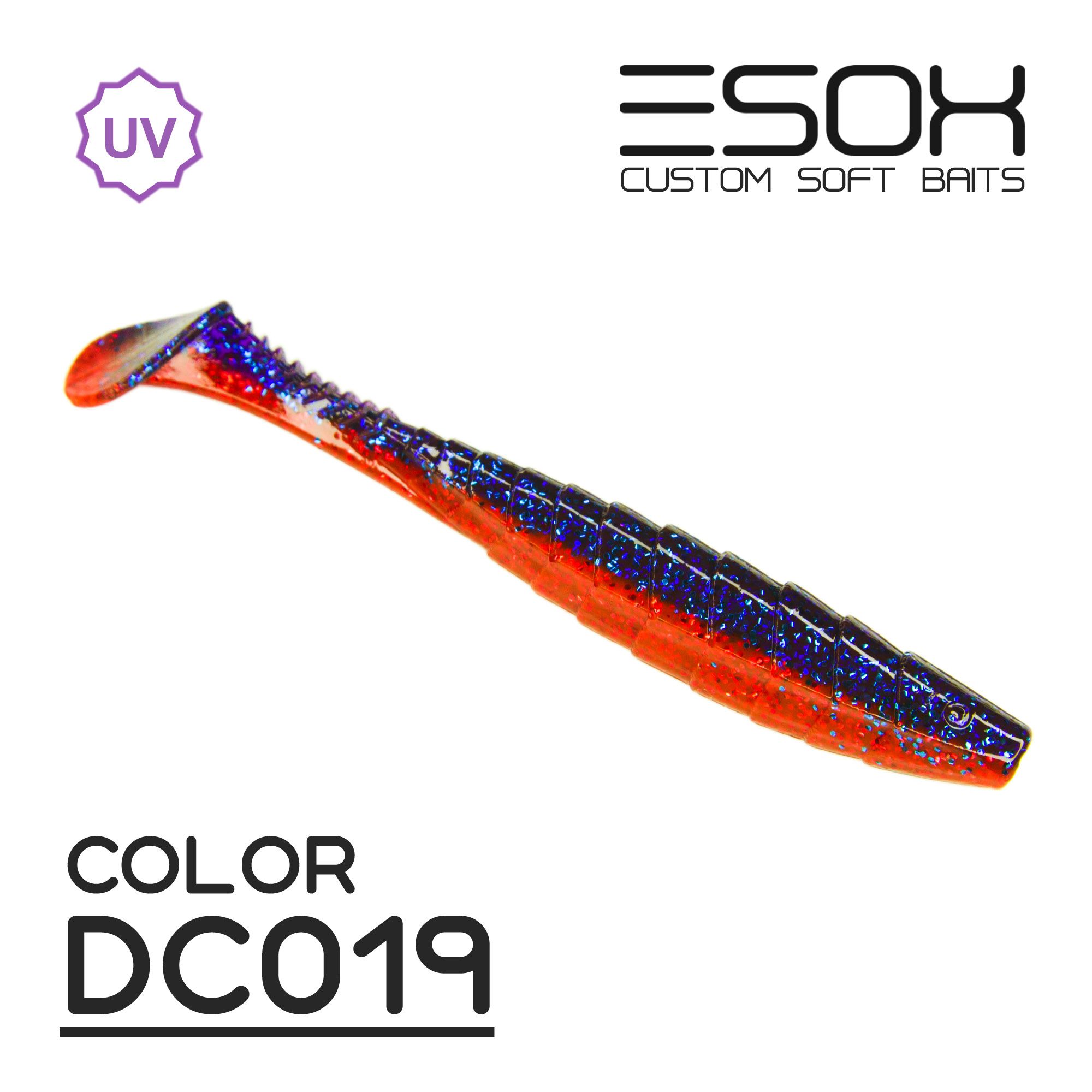 

Силиконовая приманка Esox Gekasa 102 мм цвет dc019 5 шт, Разноцветный, Gekasa