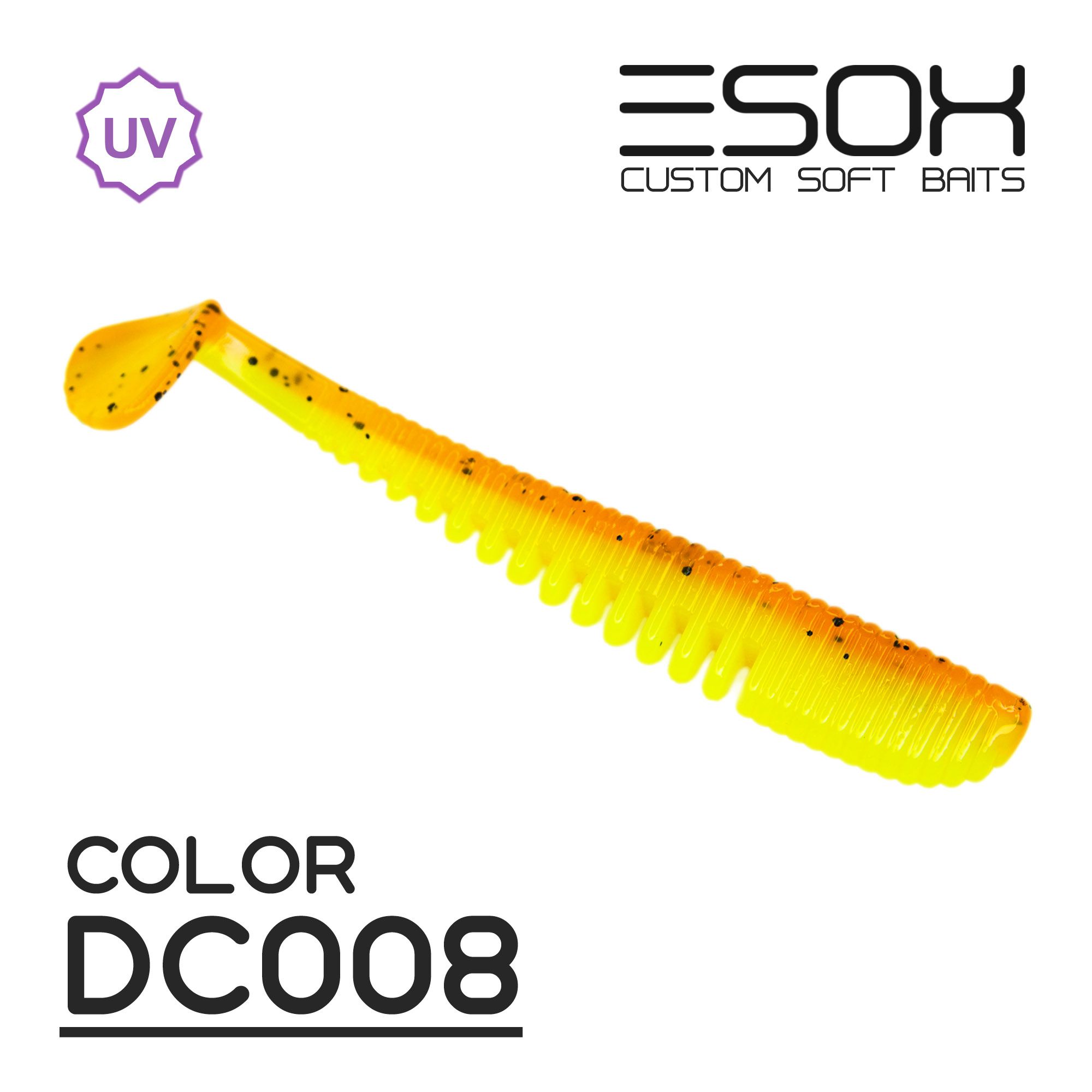 

Силиконовая приманка Esox Awanura 100 мм цвет dc008 5 шт, Разноцветный, Awanura