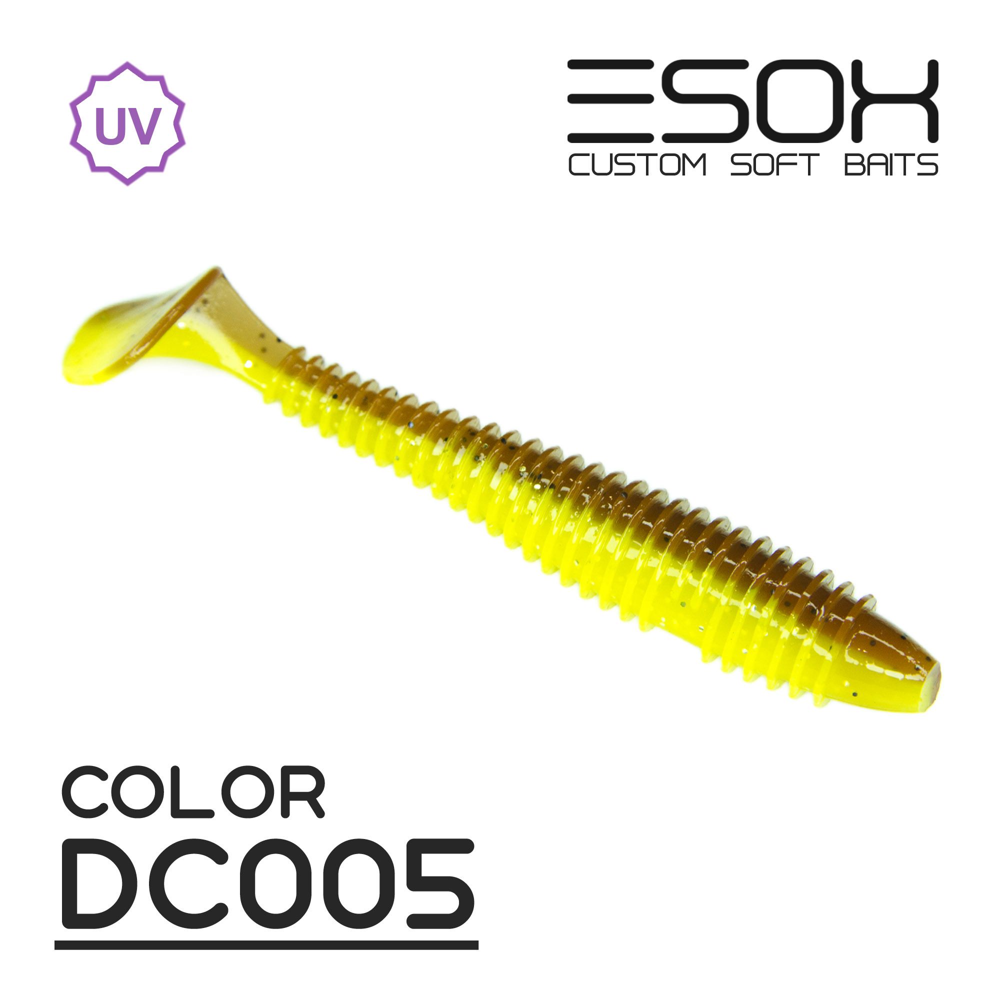 

Силиконовая приманка Esox Swinky Fat 92 мм цвет dc005 4 шт, Разноцветный, Sheasy