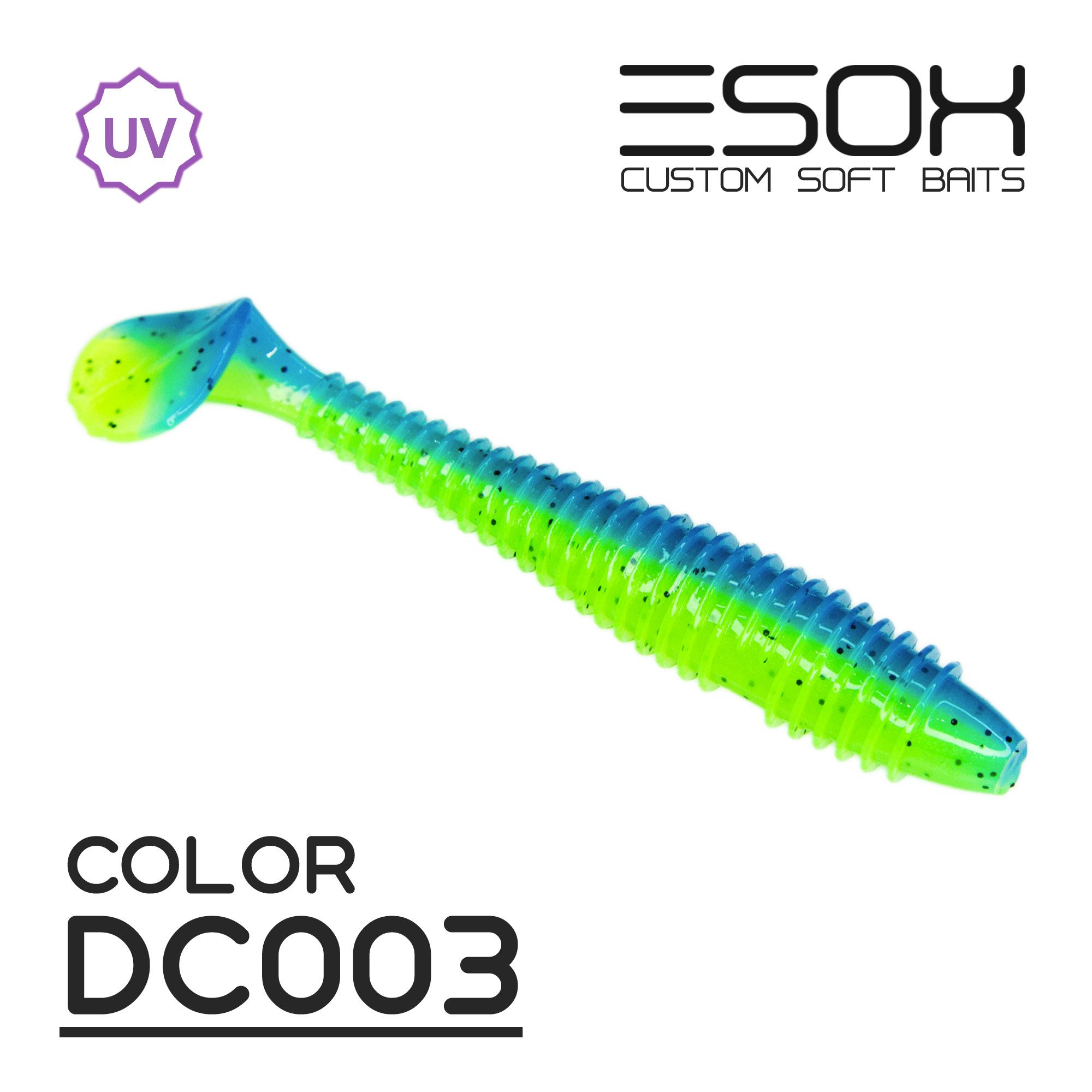 

Силиконовая приманка Esox Swinky Fat 92 мм цвет dc003 4 шт, Разноцветный, Sheasy