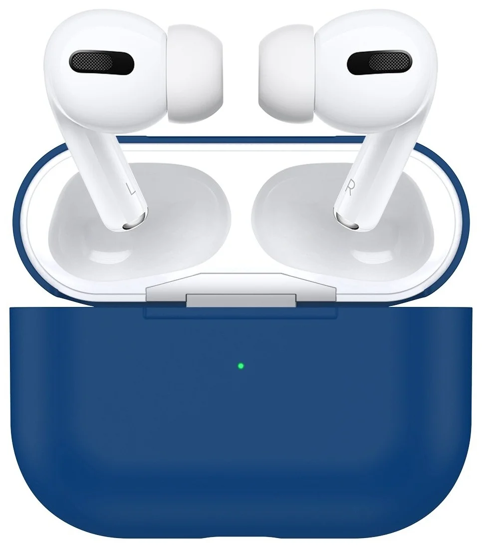 

Чехол силиконовый для Airpods Pro (19), полуночно-синий, A+