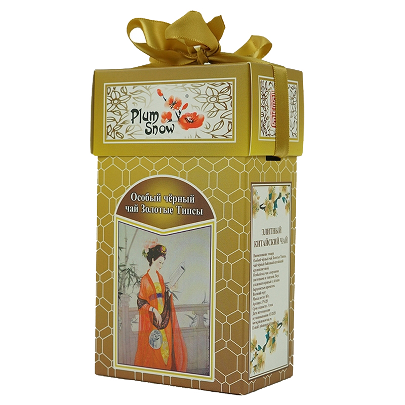 

Чай черный Plum Snow Особый чёрный чай Золотые Типсы, листовой, 85 г