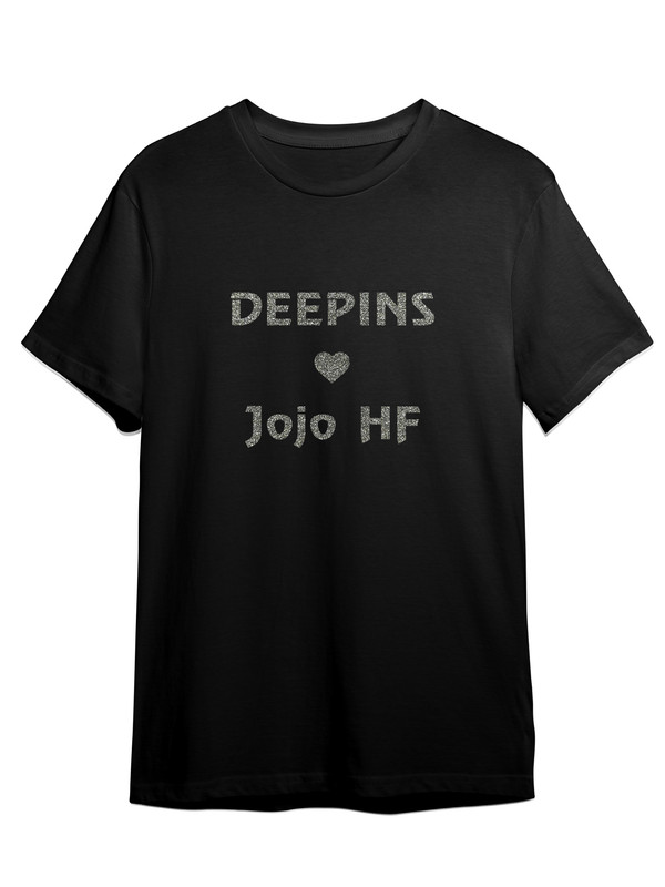 фото Футболка унисекс сувенирshop "deepins / дипенс / жожо / jojohf" 2 черная m (46-48)