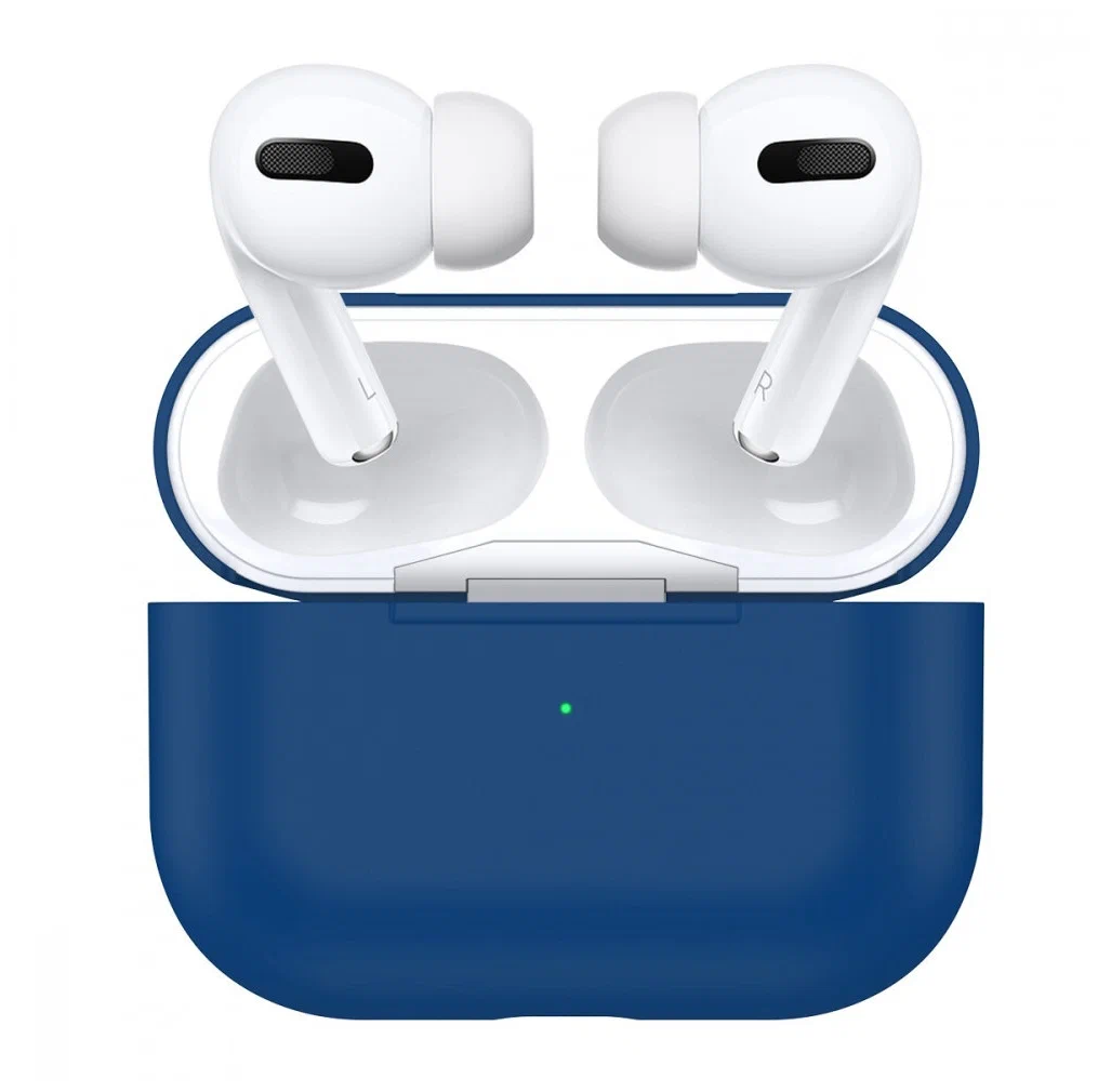 

Чехол силиконовый для Airpods Pro (18), синий, A+