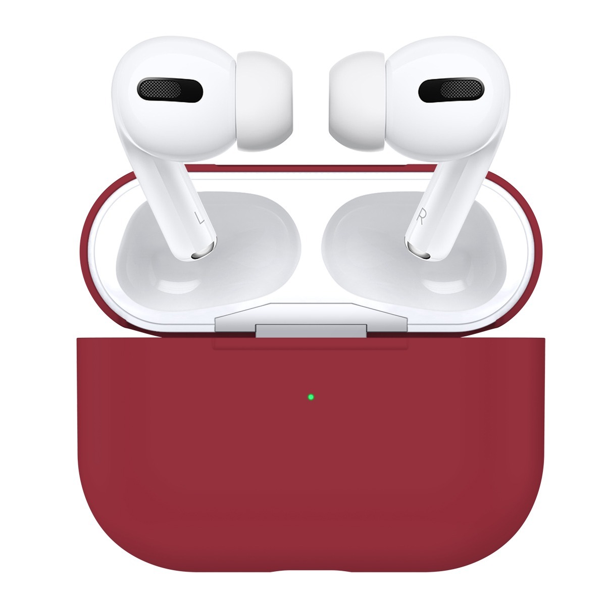 

Чехол силиконовый для Airpods Pro (17), малиновый, A+