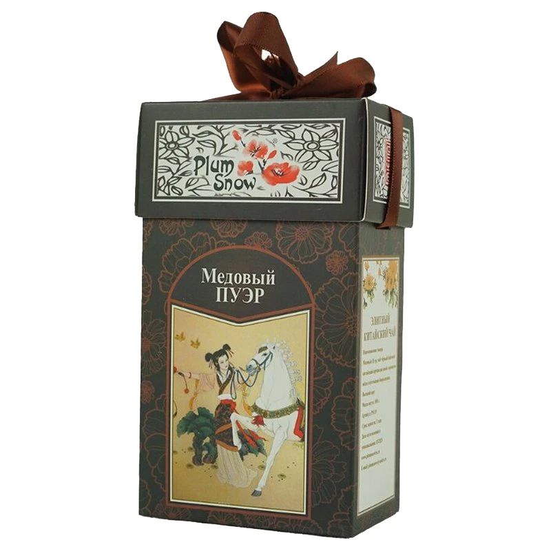 

Чай пуэр Plum Snow Медовый, листовой, с добавками, 100 г