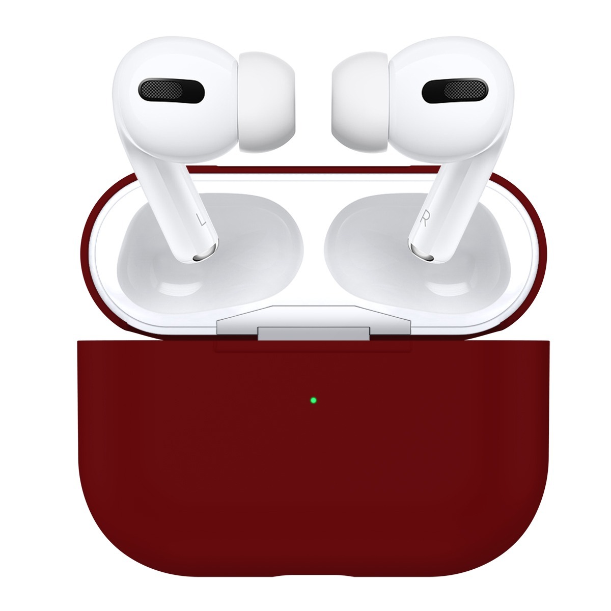 

Чехол силиконовый для Airpods Pro (16), красное вино, A+