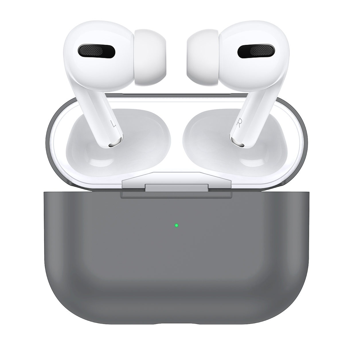 

Чехол силиконовый для Airpods Pro (15), пепельный, A+