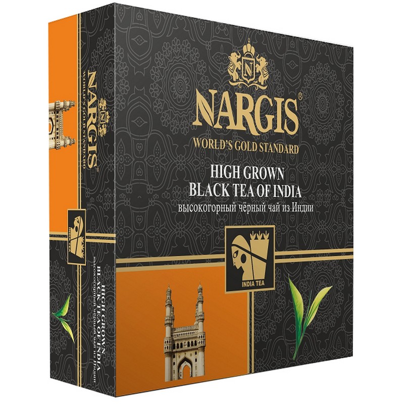 Чай черный Nargis Elite, 100 пакетиков