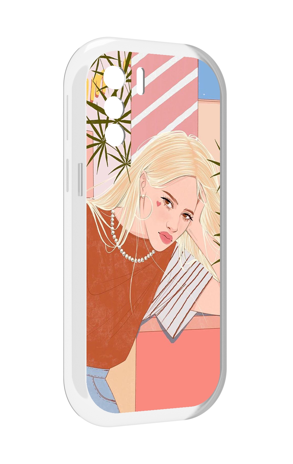 

Чехол MyPads летняя-девочка женский для UleFone Note 13P, Прозрачный, Tocco