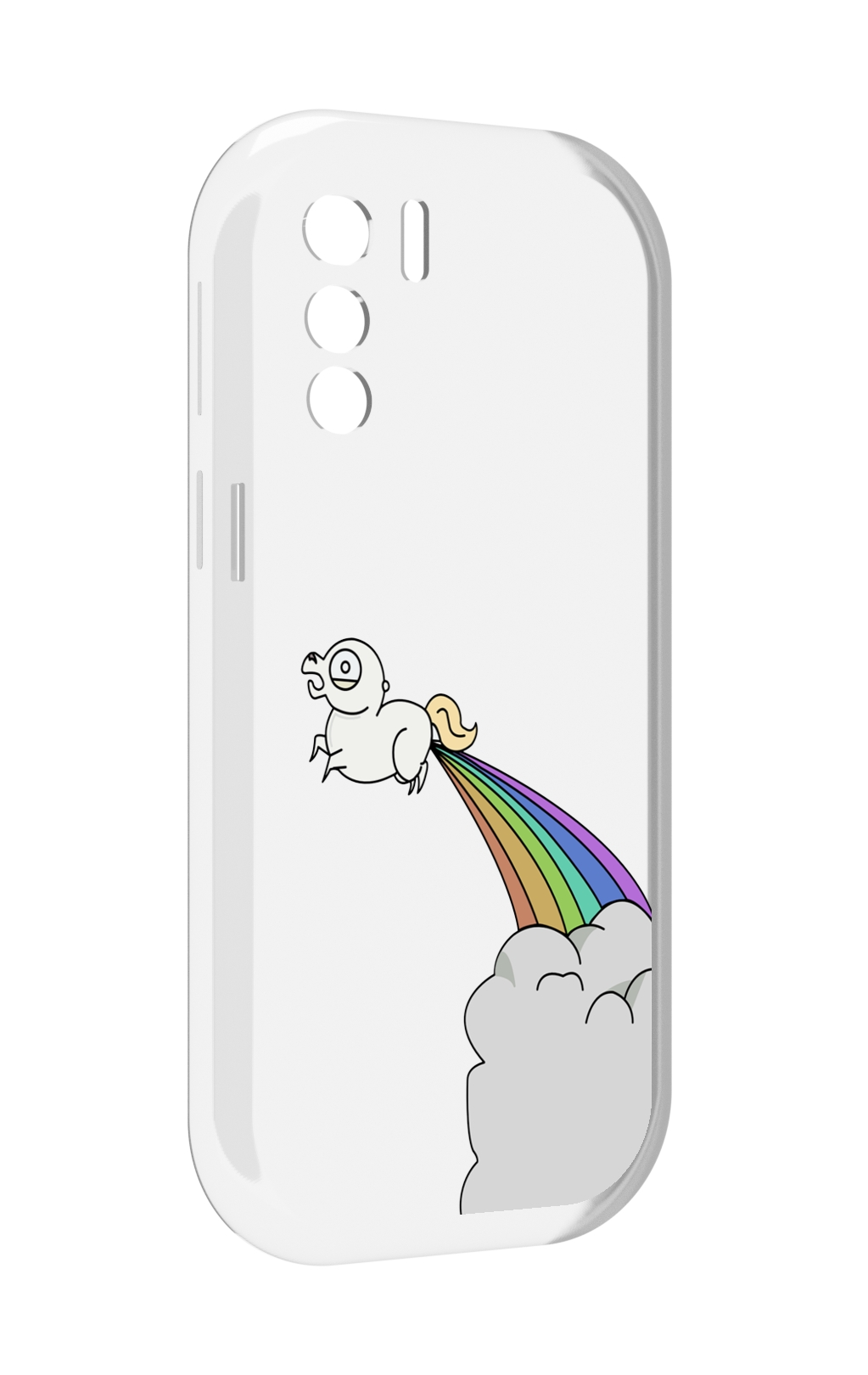 

Чехол MyPads летающее-пони детский для UleFone Note 13P, Прозрачный, Tocco