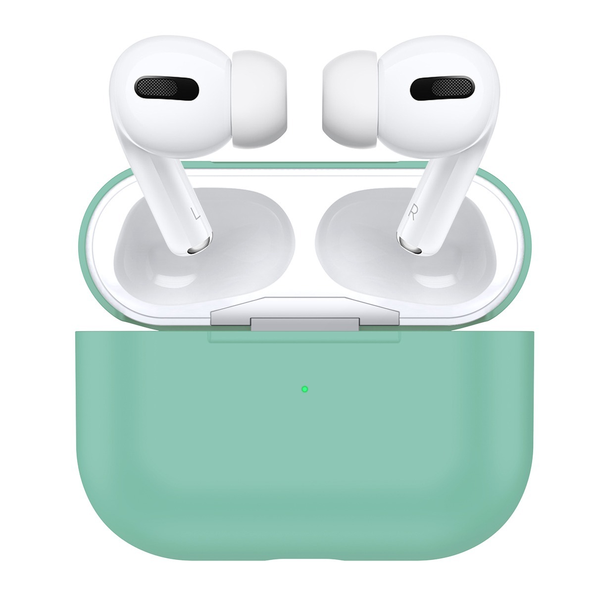 

Чехол силиконовый для Airpods Pro (12), мятный, A+