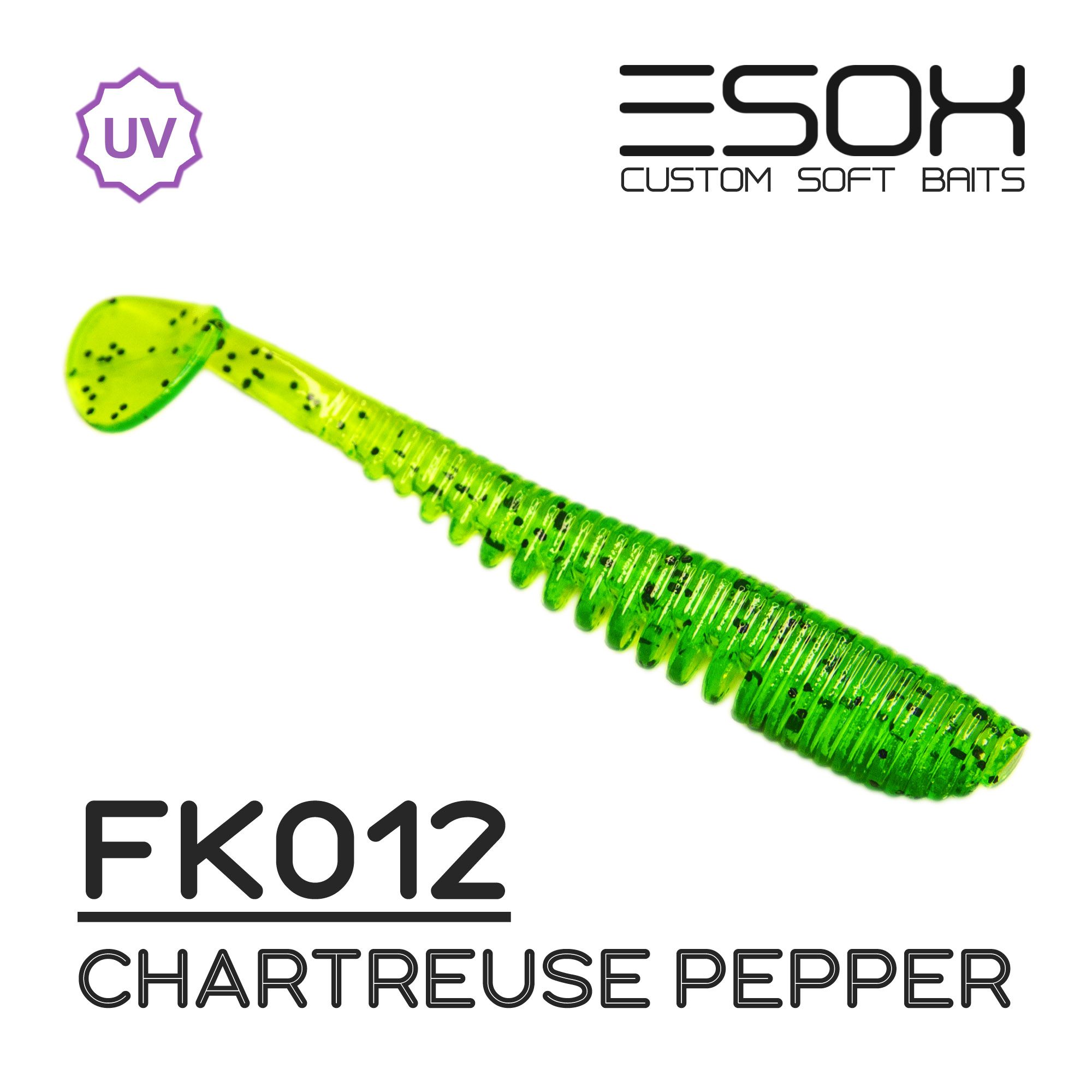 

Силиконовая приманка Esox Awanura 63 мм цвет fk012 Chartreuse Pepper 8 шт, Разноцветный, Awanura