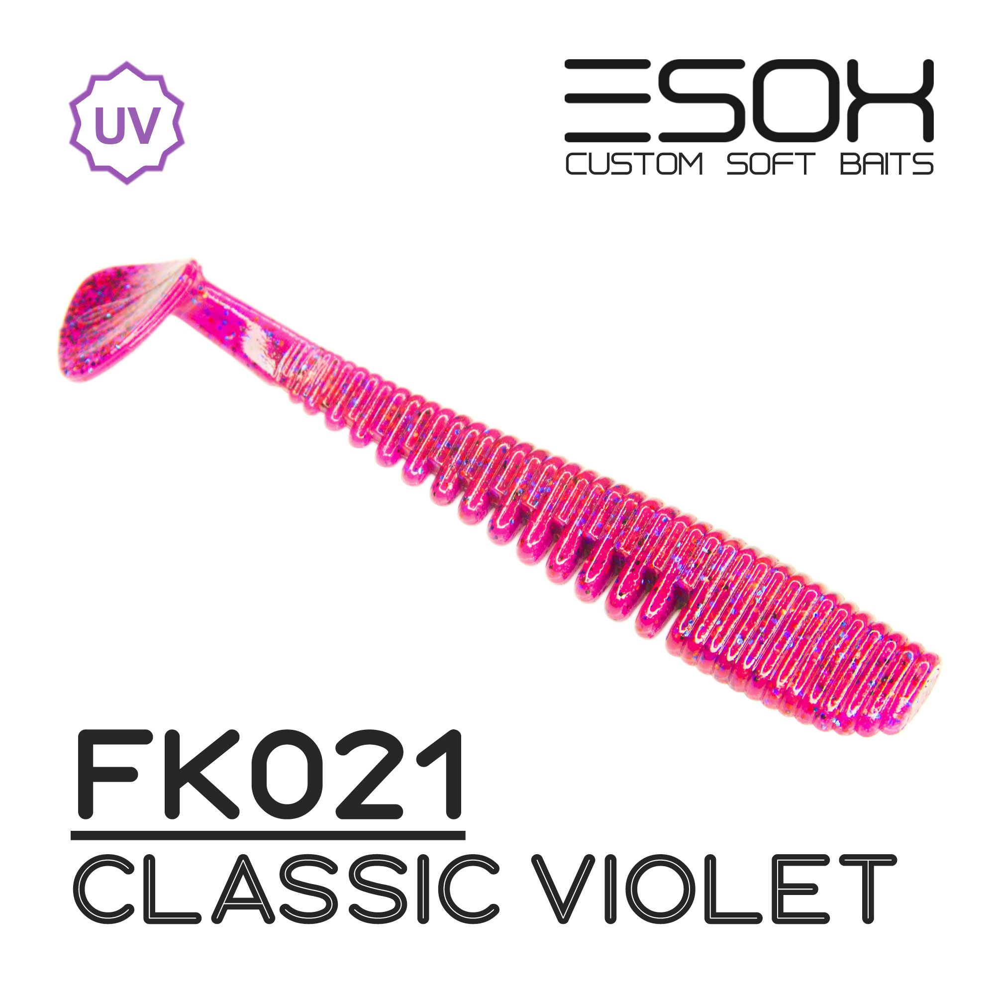 

Силиконовая приманка Esox Awanura 115 мм цвет fk021 Classic Violet 4 шт, Разноцветный, Awanura