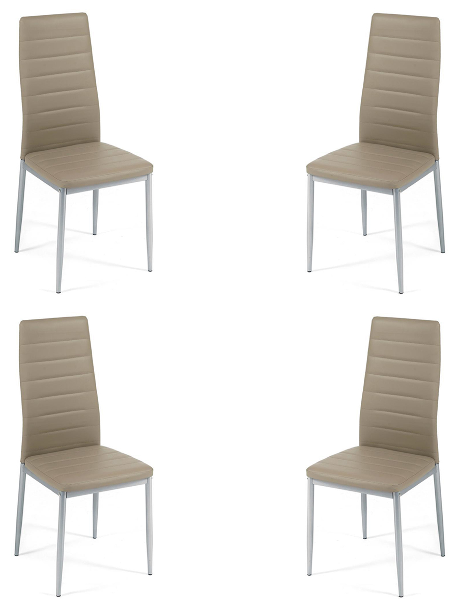 

Комплект стульев (4 шт.) TetChair Easy Chair (mod. 24) пепельно-коричневый/серый.