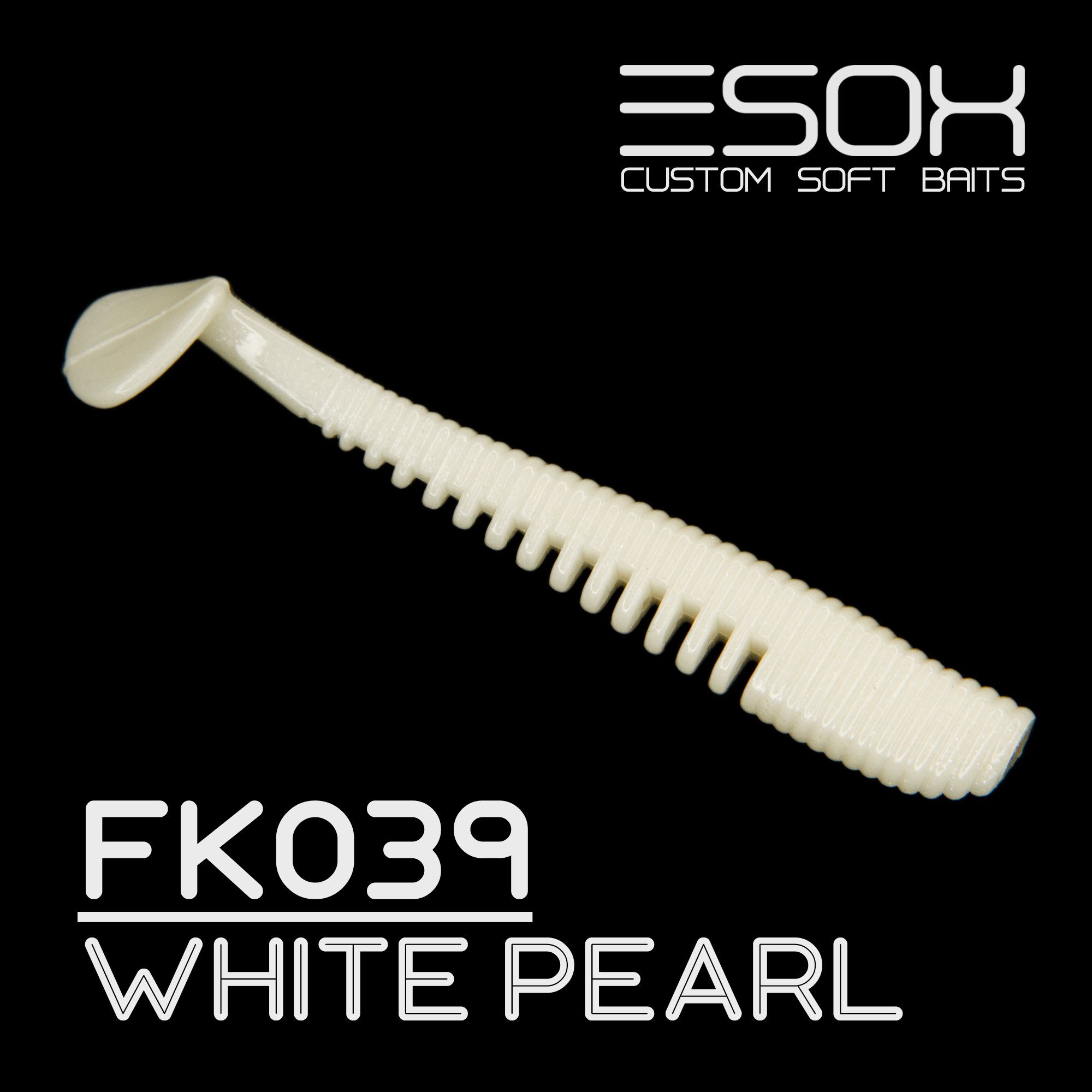 

Силиконовая приманка Esox Awanura 100 мм цвет fk039 White Pearl 5 шт, Разноцветный, Awanura