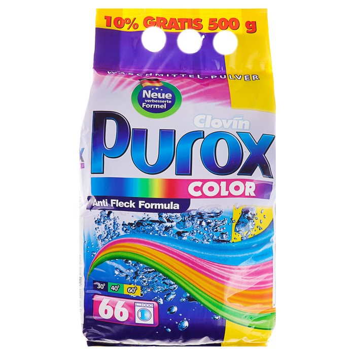 фото Стиральный порошок purox color, универсальный, 5.5 кг