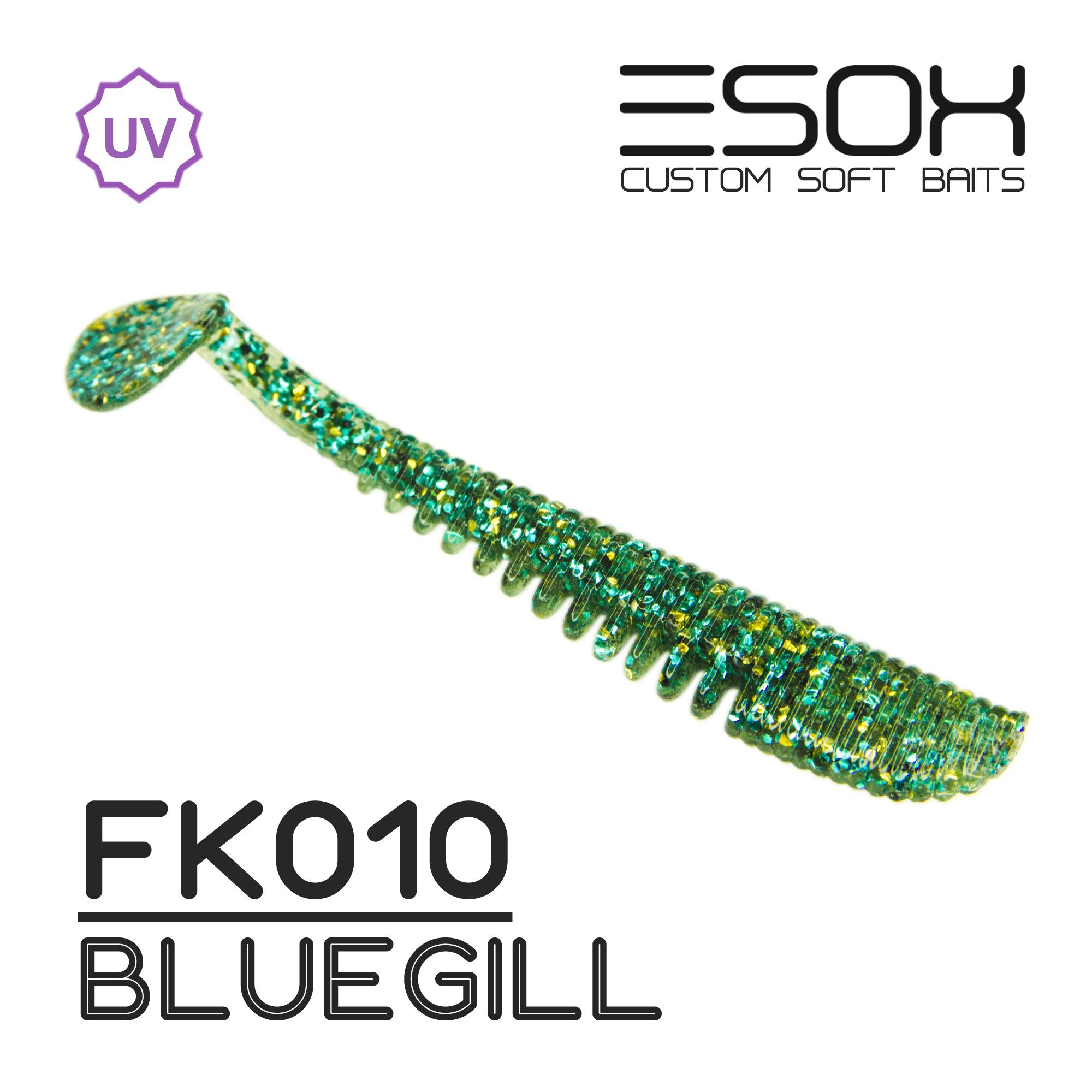 Силиконовая приманка Esox Awanura 63 мм цвет fk010 Bluegill 8 шт