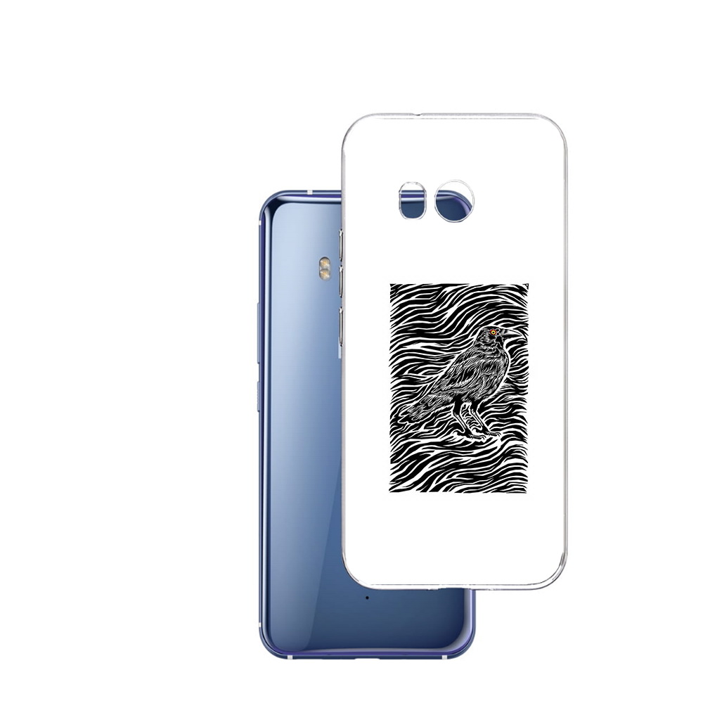 

Чехол MyPads Tocco для HTC U11 ворон в абстракции, Прозрачный, Tocco