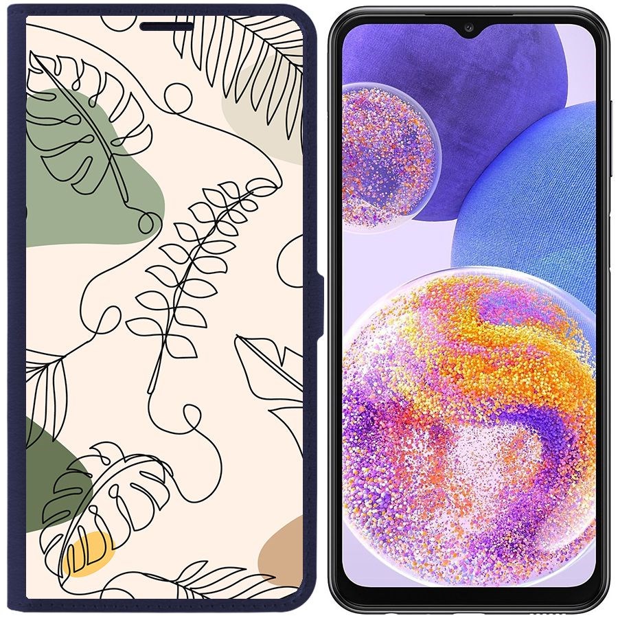 Чехол-книжка Eco Book для Samsung Galaxy A23 (A235) Линия весны