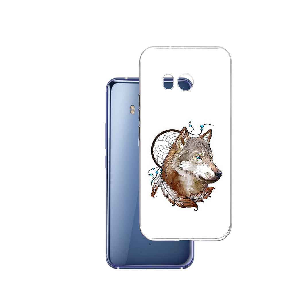 

Чехол MyPads Tocco для HTC U11 волк и ловец снов, Прозрачный, Tocco