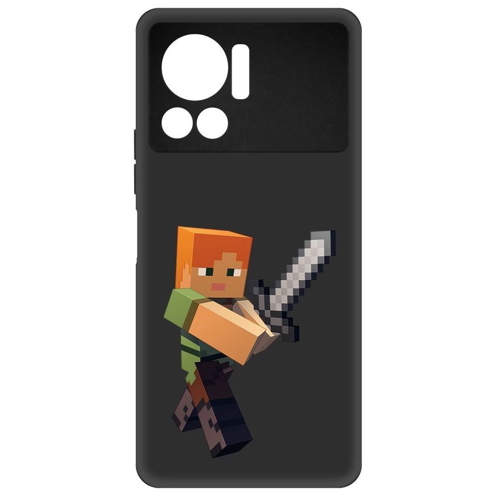 

Чехол-накладка Софт Minecraft-Алекс для Infinix Note 12 VIP, Черный