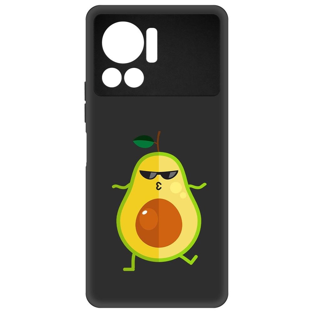 

Чехол-накладка Софт Авокадо Стильный для Infinix Note 12 VIP, Черный