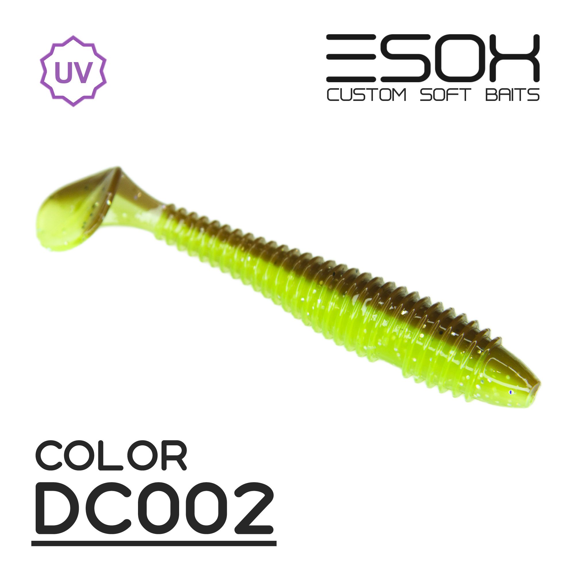 

Силиконовая приманка Esox Swinky Fat 84 мм цвет dc002 5 шт, Разноцветный, Sheasy