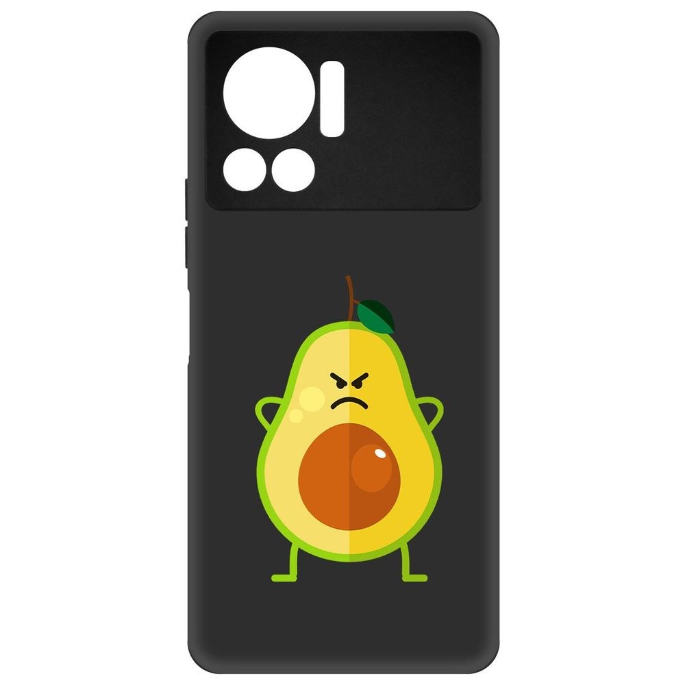 

Чехол-накладка Софт Авокадо Сердитый для Infinix Note 12 VIP, Черный