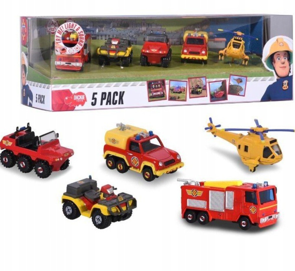 Игровой набор транспортных средств Dickie Toys Пожарный Сэм 3094002 5 штук