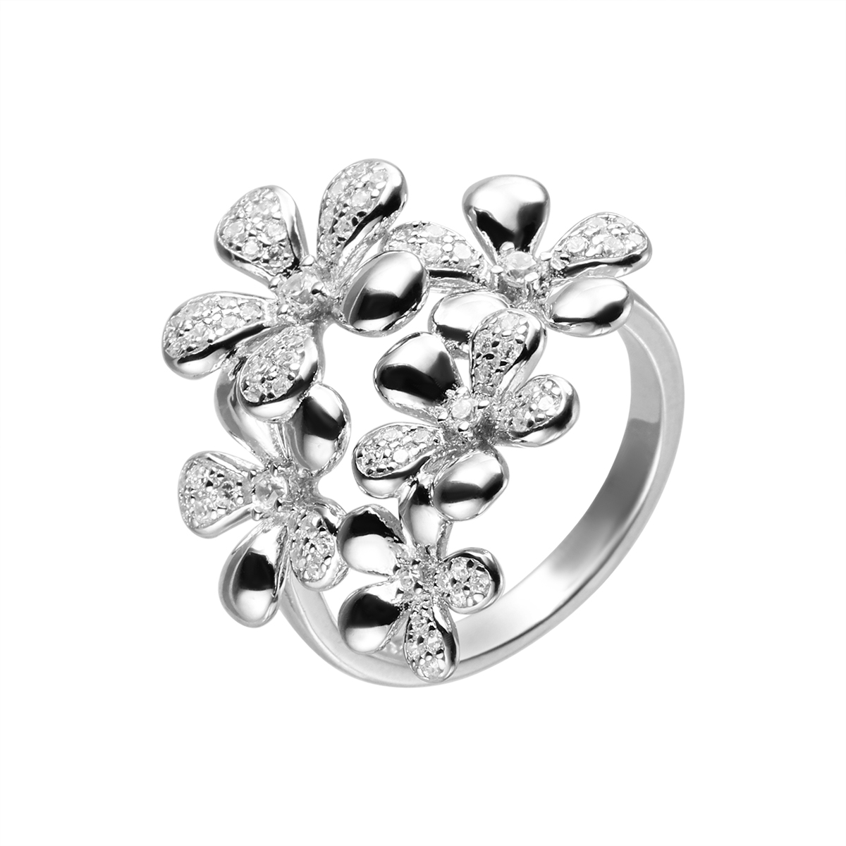 Кольцо из серебра р. 18,5 Balex Jewellery 1458910003, фианит