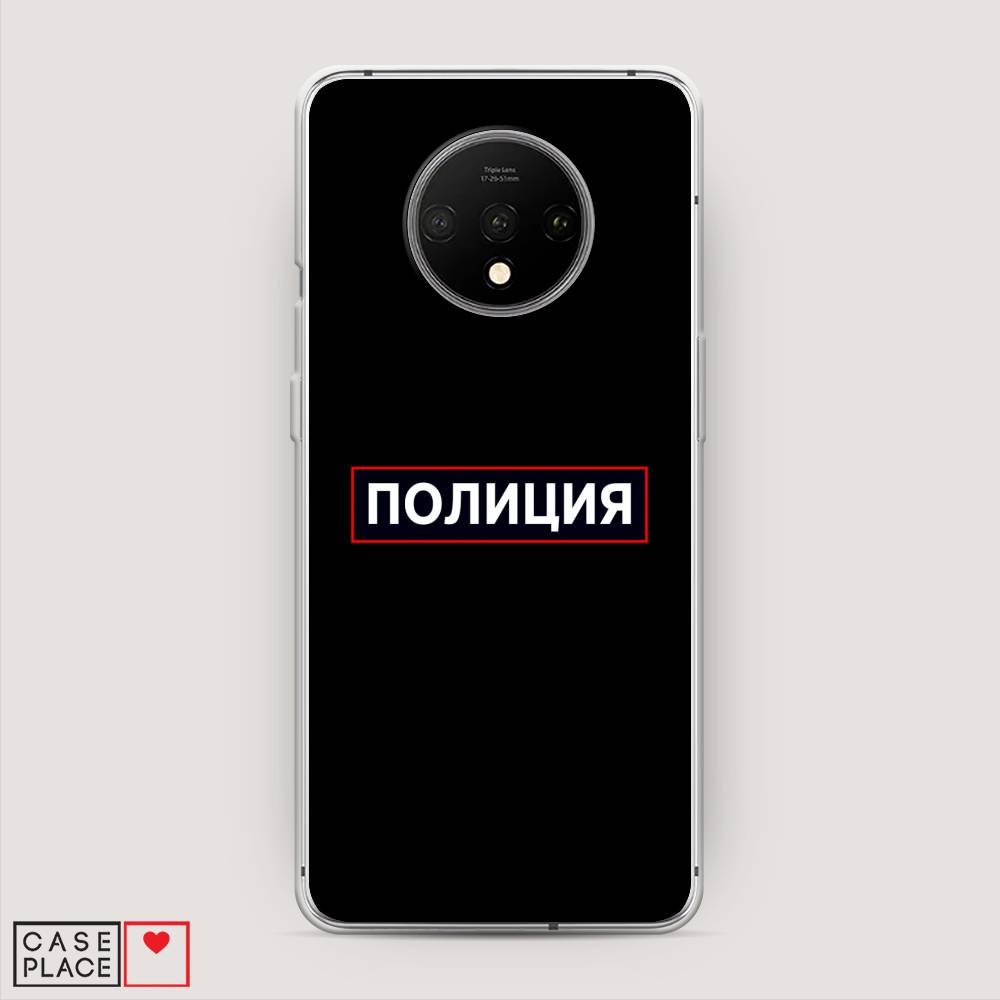 

Чехол Awog на OnePlus 7T / ВанПлас 7T "Police logo", Черный;белый;красный, 150950-5