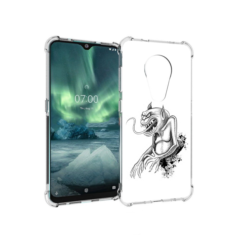 

Чехол MyPads Tocco для Nokia 7.2 чорт (PT139171.105.692), Прозрачный, Tocco