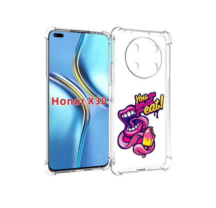 

Чехол MyPads ты-то-что-ты-ешь для Honor X30 / Magic4 Lite 5G, Прозрачный, Tocco