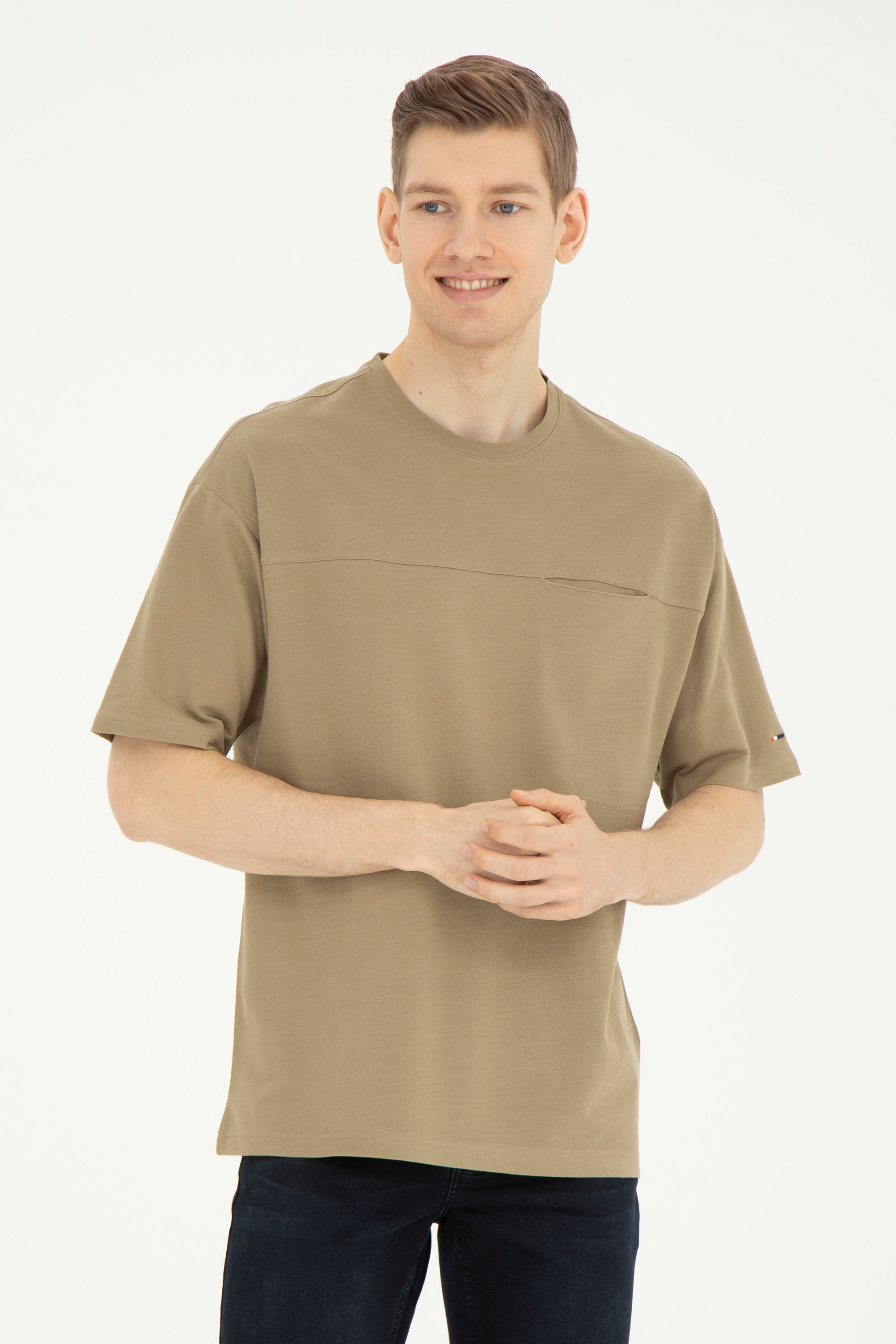 

Футболка мужская U.S. POLO Assn. G081SZ0110HUTAN хаки XS, G081SZ0110HUTAN