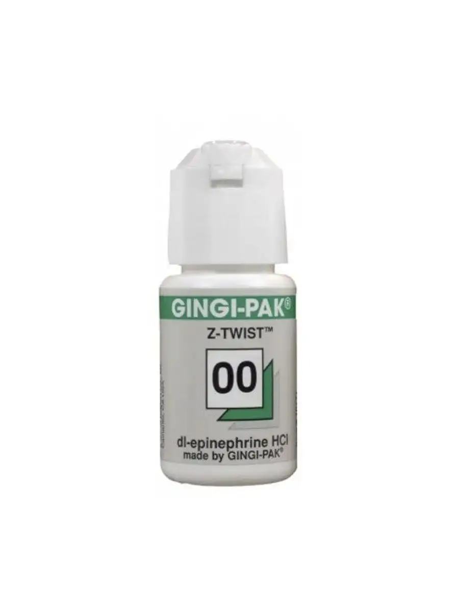 

Ретракционная нить Gingi Pak для десен с эпинефрином 00, 1 шт, ретрак_нить