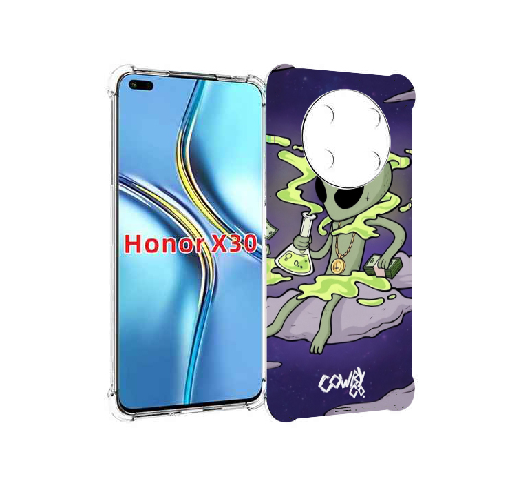 

Чехол MyPads токсичный инопланетянин для Honor X30 / Magic4 Lite 5G, Прозрачный, Tocco