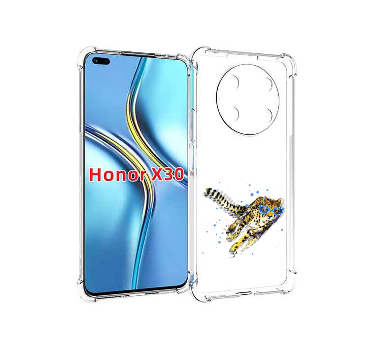 

Чехол MyPads гепард в очках для Honor X30 / Magic4 Lite 5G, Прозрачный, Tocco
