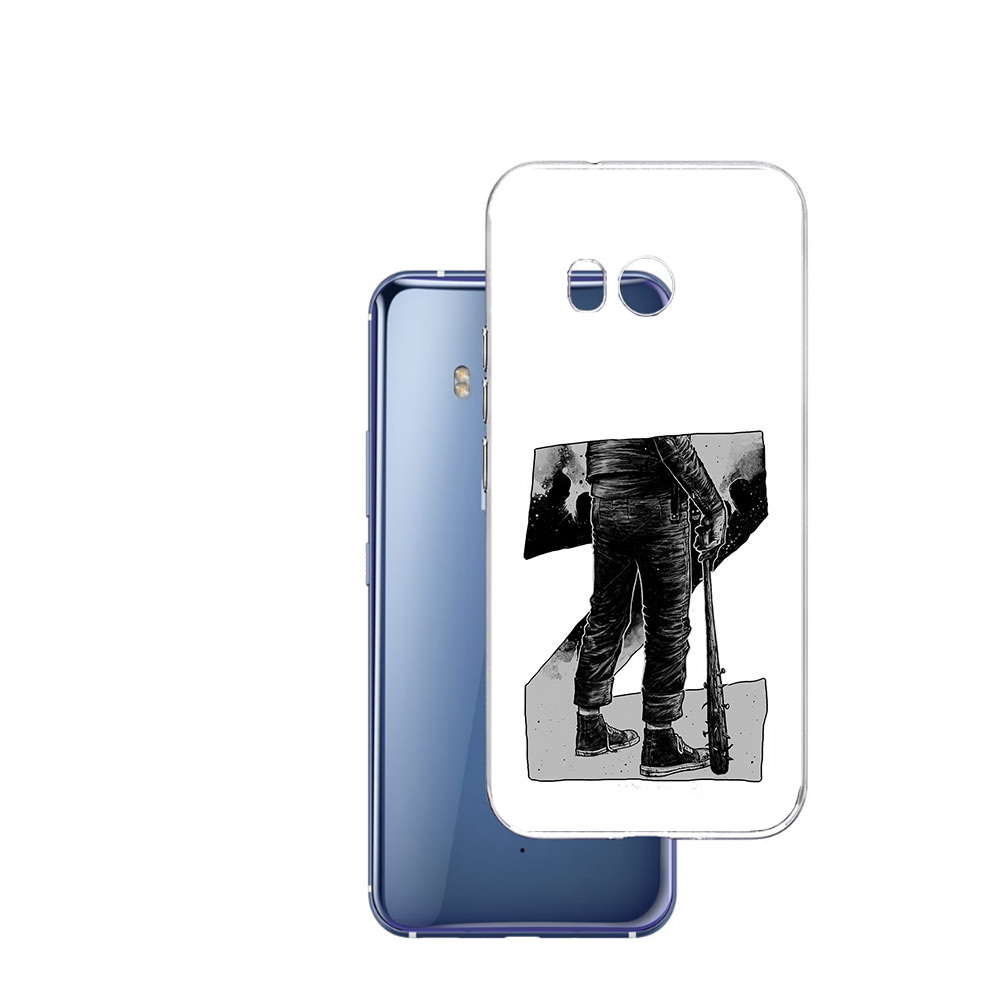 

Чехол MyPads Tocco для HTC U11 воин черно белый, Tocco