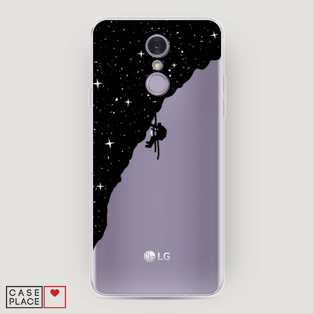 

Чехол Awog на LG Q7 (Plus, Alpha) "Скалолаз в космосе", Черный;белый;бежевый, 83550-4