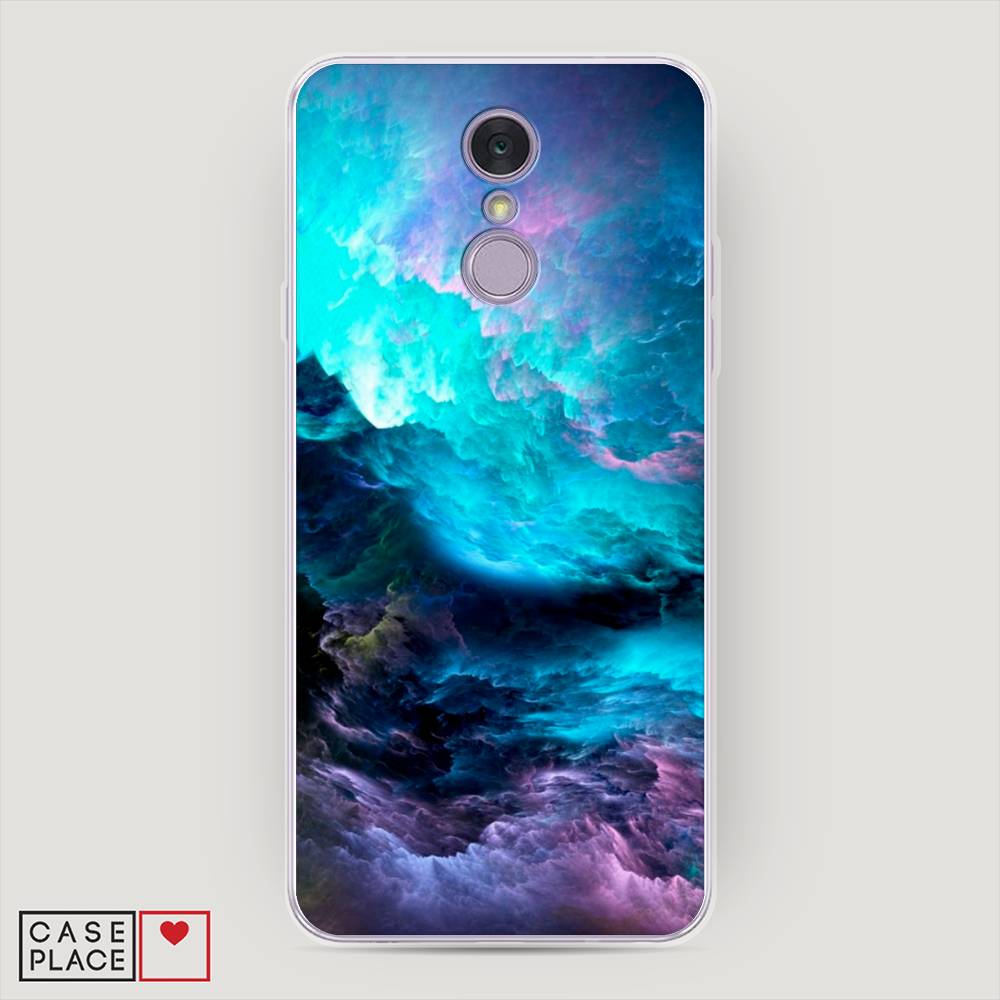 

Чехол Awog на LG Q7 (Plus, Alpha) "Бирюзовое небо", Фиолетовый;черный, 83550-4